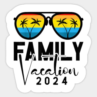 Family Vacation 2024 Beach Matching Summer Vacation 2024 T-Shirt Sticker